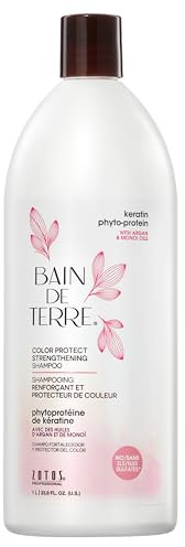 Bain de Terre Keratin Phyto-Protein sulfatfreies Stärkendes Shampoo für Unisex – 958 ml Shampoo
