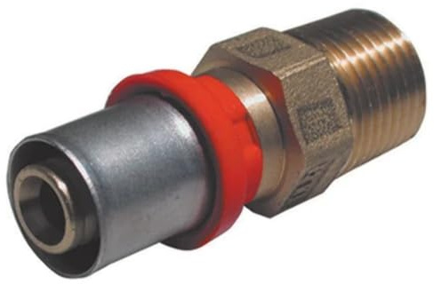 Raccord droit M 1 x26mm pour tuyau multicouche à presser
