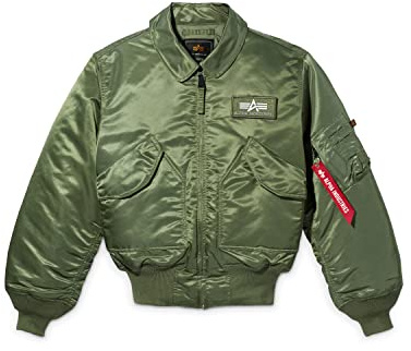 Alpha Industries Men's CWU 45-P Flight Jacket (XL, Sage)