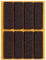 peha Filzgleiter - Parkettgleiter selbstklebend, eckig, 15x45 mm, braun (8 Stück)