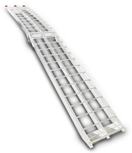 1x ConStands Alu II - Auffahrrampe Motorrad Alu Klappbar Auffahrschiene Verladerampe bis 340 kg