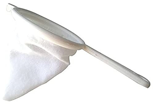 Ibili COLADOR DE Franela 12 CM, Stainless Steel, Blanco