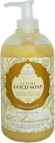 Nesti Dante Luxury 60th Annivers. Gold (Liquid Soap/Flüssigseife 500 ml, Unisex, für alle Hauttypen geeignet) 661209