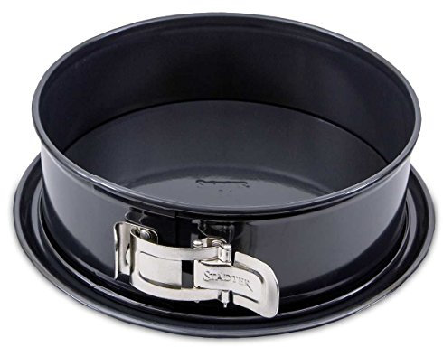 Staedter Molde Desmontable con Soporte de Parte Inferior, Negro, Metal, Negro, 24 cm