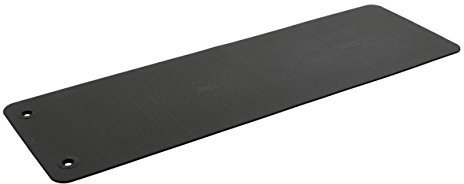 AIREX Pilates 190, Gymnastikmatte, anthrazit, mit Spezial-֖sen, ca. 190 x 60 x 0,8 cm