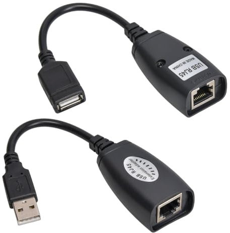 KALEA-INFORMATIQUE USB-Verlängerungskabel mit Stecker und Buchse für die Übertragung eines USB-Signals über EIN RJ45-Netzwerkkabel über eine Entfernung von bis zu 30 m.