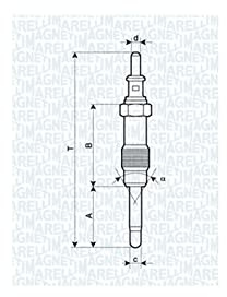 MAGNETI MARELLI Diesel Glühkerze 11,5V Schlüsselweite: 12mm Gewindemaß:M12X1,25 Glühkerzenausführung:Metall-Glühkerze Kompatibel mit MERCEDES-BENZ SPRINTER 3-t Kasten 903 SPRINTER 3-t Bus 903