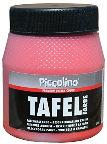 PICCOLINO Peinture ardoise ROUGE 250ml - peinture tableau murale écriture à la craie