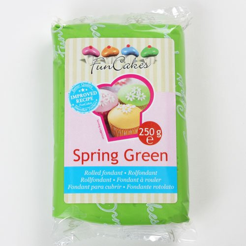 Funcakes Rollfondant in vielen verschiedenen Farben -250g- (Spring Green)
