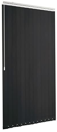 Ventanara® Lamellenvorhang anthrazit Vertikaljalousie 89mm inklusive Montagematerial 125 x 250 cm