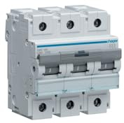 Hager HMC380 Circuit Breaker 3-Pin 15kA C-Characteristics 80A 4.5 Modules