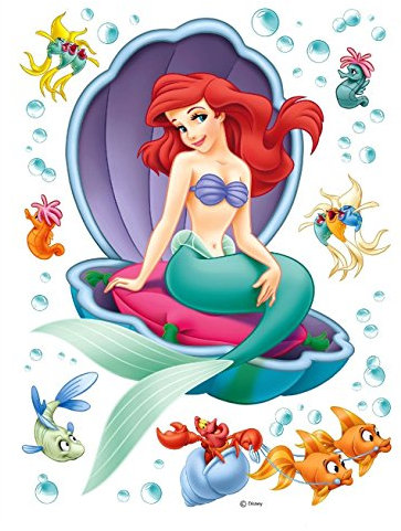 Wand Sticker DK 1755 Disney Ariel, 45 x 65 cm