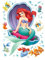 Wand Sticker DK 1755 Disney Ariel, 45 x 65 cm