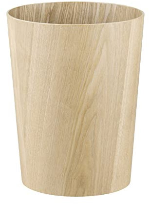 Blomus Papierkorb WILO | Runder Abfalleimer aus Holz 10L | Mülleimer für Büro, Bad & Wohnzimmer | Natürliches Design & vielseitig als Aufbewahrung nutzbar