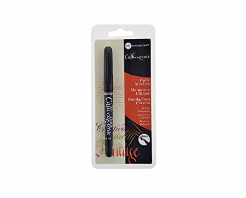 Manuscript 1.4 mm Single Italic Marker Fine, Black