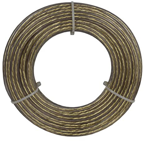 Corderie Italiane 006000921 Filo stendibiancheria acciaio ottonato trasparente, 4 mm - 20 mt
