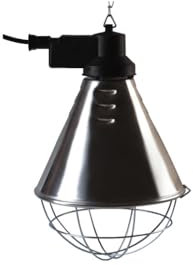 horizont Infrarot-Wärmestrahlgerät – Schutzkorb - für Lampen bis 175 W – 5 m Gummikabel - inkl. Energiesparschalter - Schutzkorb für Infrarotlampe
