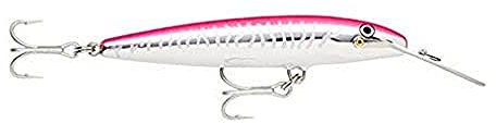 Rapala - Countdown Magnum Angelköder - Angelzubehör mit Abachiholz-Konstruktion - Salzwasser Spinnköder - Lauftiefe 5.4-6.3m - Fischköder 18cm, 70g - Hergestellt in Estland - Hot Pink UV