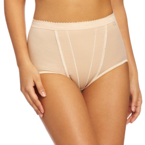 Sloggi Women's Maxi 2 Pack Control Knickers, Skin, 20 UK