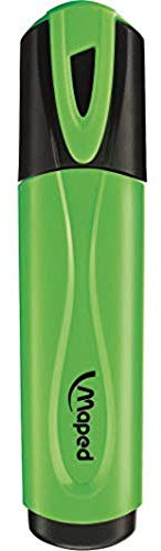 Maped - Textmarker Fluo'Peps Classic – Textmarker mit Neon-Tinte – Grün – Keilspitze