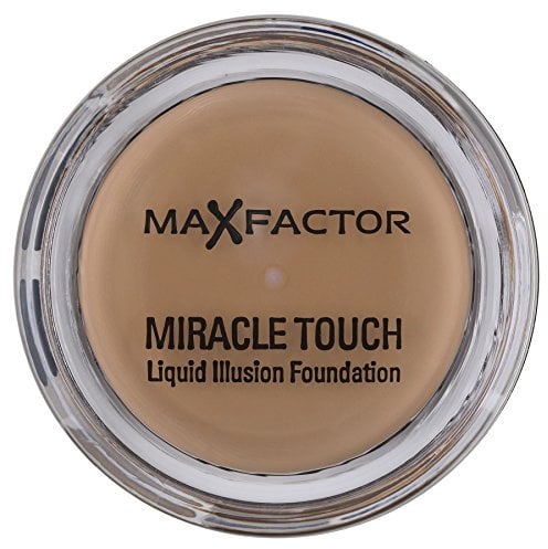 3 x Max Factor Miracle Touch Liquid Illusion Foundation Golden 75