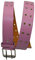 flevado Doppel 2 Loch Gürtel in verschiedenen Farben Doppel Loch Nietengürtel Gürtel (125, rosa)