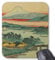 Rectangle Gaming Mousepad Kawasaki Station ~ Vintage Japanese Ukiyo e Art Mouse Pad