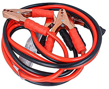 Kit cavi di avviamento batteria professionale rame 35mm2 2000A per camper camion di emergenza 12V e 24V, cavo lungo 2,5 metri