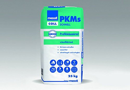 maxit coll PKMs - Fliesenkleber schnell | 25kg | Profiklebemörtel, Dünn- und Mittelbettmörtel für Innen & Außen | frostbeständig, lange verarbeitbar, für beheizte Estrich oder Fußbodenheizung