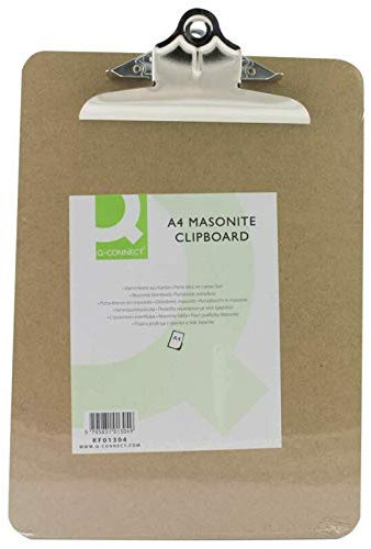 Pack Of 10 x Heavy Duty Clip Smooth Masonite A4 Plus Clipboards