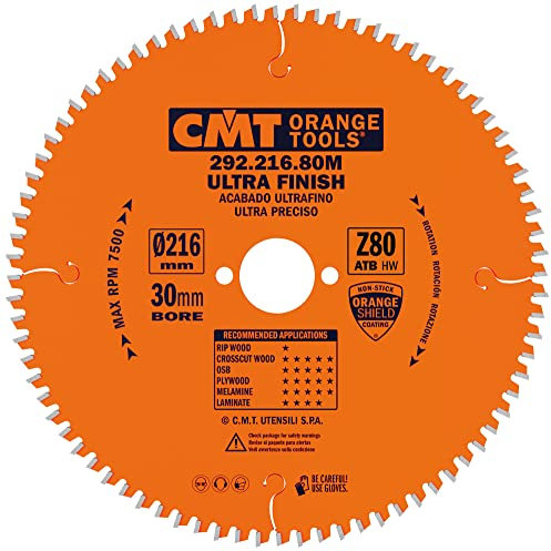 CMT Orange Tools 292,216,80 m pour scie circulaire 216 de Coupe precision 30 x 2,8 x 80 z VTT