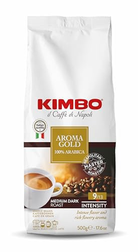 Kimbo Gold Espresso 100% Arabica, Espresso-Bohnen , 500 g