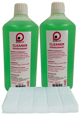 2 x 1 L Nail Cleanser with 100 x Cellulose SquaresFor UV gel and false nails.