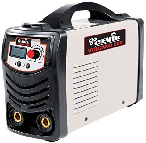 CEVIK PRO - Soldador Inverter CE-VULCANO200E - 200A Potencia - Intensidad Ajustable - Portátil y Ligero - Para Rutilo, Básico, Inoxidables, Fundición
