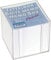 Brunnen König und Ebhardt König & Ebhardt 860101099 Zettelbox (transparente Knststoffbox, 9,5 x 9,5 x 9,5 cm, 700 Blatt) weiß