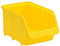 hünersdorff Sichtbox / Stapelbox / Lagerbox in Größe 3, stapelbar, Farbe: Gelb