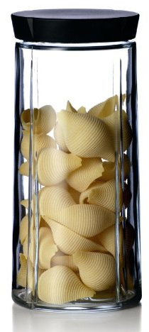 Rosendahl Aufbewahrungsglas 1,5 l Grand Cru Bio-basiert, schwarz