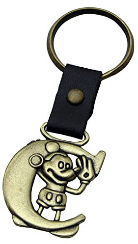 Mickey Mouse en Laiton Lettre C Porte-cl�s