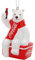 Kurt Adler Dekofigur Coca-Cola, Eisbär, Rot, 8,9 cm