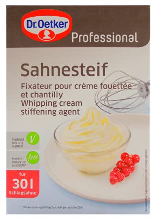 Dr. Oetker Professional Sahnesteif, Besserer Halt von Schlagsahne, 1 x 1 kg Packung
