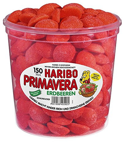 HARIBO Primavera Fraises, paquet de 2 (2 x 1,05 kg)