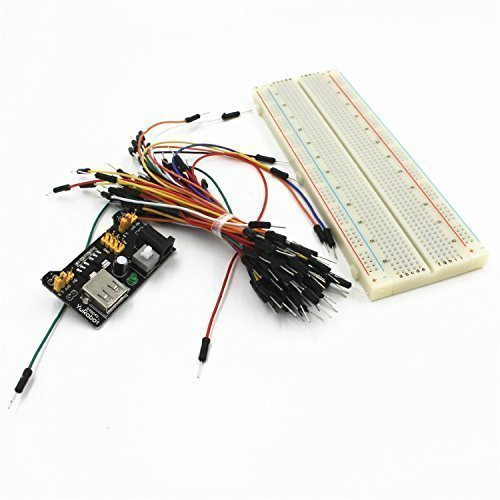 Fivesix Breadboard Kit - 830 Point Breadboard + Power Module + 65 Cable Protectors