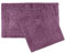 Tonys Textiles Badgarnitur in Glitzer-Diamant-Optik - Badematten aus 100% Schwerer Baumwolle - 2-teilig - Aubergine