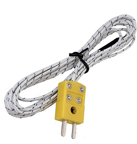 Metall 2 Meter K-Typ Mess-Thermoelement Sonden-Sensoren mit K-Typ Mini-Anschluss