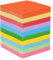 ewtshop® Faltpapier, 1000 Blatt 7,5 x 7,5 cm, 70 g/qm 10 Farben - Bunte hochwertige Faltblätter für Origami und Bastelprojekte