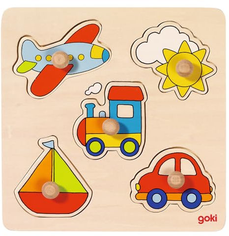 Goki 57547 - Steckpuzzle - Meine Reise, Basic