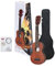 Almeria Ukulele Set für Einsteiger, inkl. Sopran Ukulele, GigBag, Stimmpfeife, Ersatzsaiten