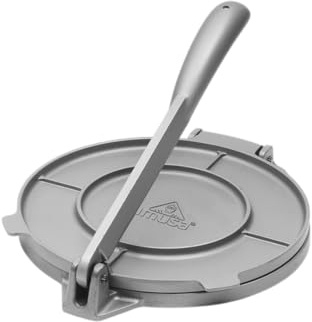 IMUSA USA MEXI-86005 6 Easy to Use Aluminum Tortilla Press, Silver,Gray