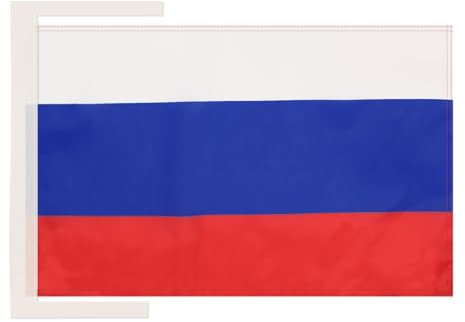 BANDIERA RUSSIA 45x30cm - BANDIERINA RUSSA 30 x 45 cm cordicelle - AZ FLAG