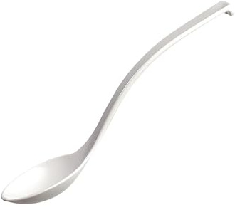 APS White Deli Spoon 230mm(L). Pack quantity: 6. Colour: White | Sleek styling enhances table presentation for buffets, while a deep bowl ensures efficient, mess-free portion control.